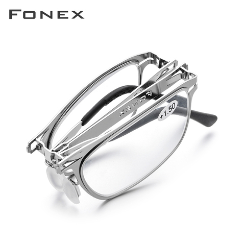 FONEX High Quality Folding Reading Glasses Men Women Foldable Presbyopia Reader Hyperopia Diopter Eyeglasses Screwless LH012 ► Photo 1/6