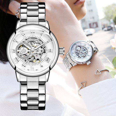 Women's Mechanical Watch High-end Top Brand Luxury Women Fashion Casual All Steel strap Automatic Ladies Watches Zegarek Damski ► Photo 1/6