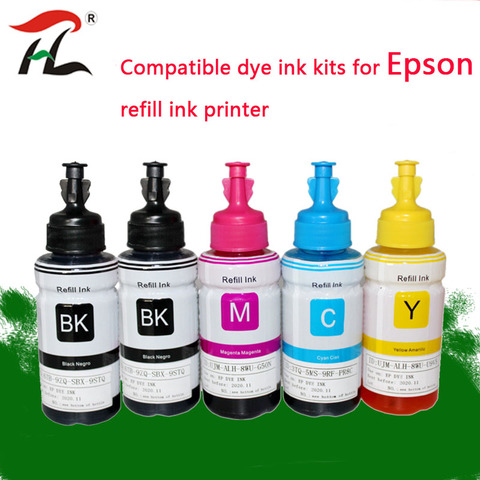 70ML T664 OEM Refill Dye Ink Kit For Epson L220 L301 L303 L310 L313 L351 L353 L358 L360 L363 L365 L455 L551 L558 L585 L1300 ► Photo 1/6