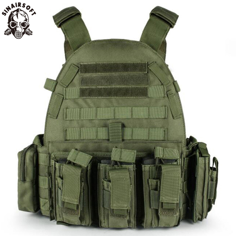 SINAIRSOFT Tactical Vest Airsoft Outdoor Hunting Assault CS Military Army Molle Dump Combat Magazine Pouch Body Vest LY1807 ► Photo 1/6
