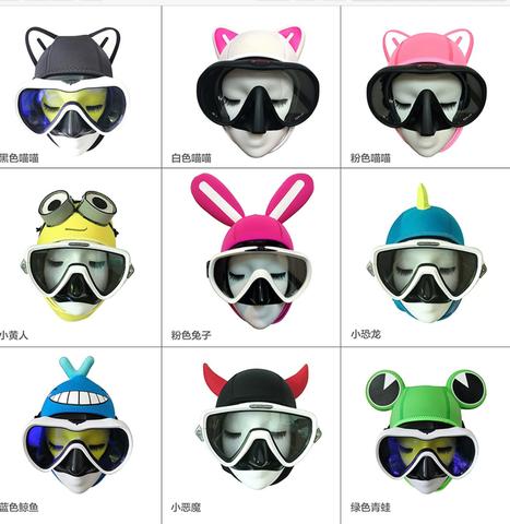 Scuba Diving Mask Snorkel 3MM Neoprene Cartoon Dive Equipment Hood Hat Cap Helmet Underwater Sunscreen Anti-UV Warm Freediving ► Photo 1/6