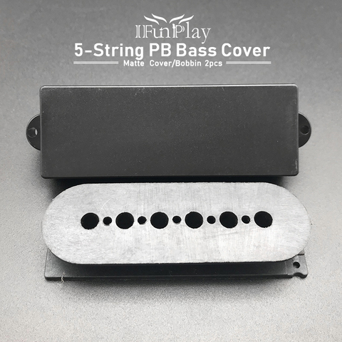 2pcs Electric Bass Guitar Sealed Pickup Cover No Hole with Bobbin for 5-String PB Bass Electric Guitarra Part ► Photo 1/6