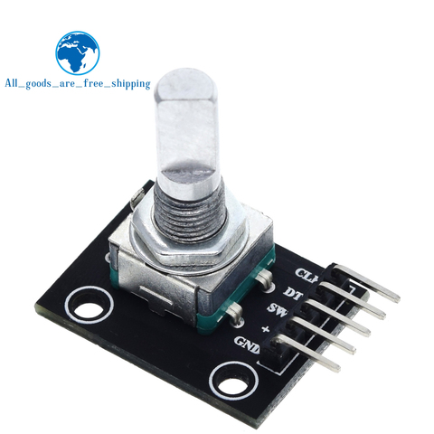 TZT 360 Degrees Rotary Encoder Module For Arduino Brick Sensor Switch Development Board KY-040 With Pins ► Photo 1/6