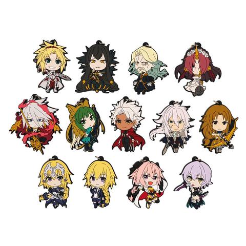 Fate Grand Order Apocrypha Anime Mordred Atalanta Karna Semiramis Jeanne d'Arc Chiron Shirou Kotomine Game Rubber Keychain ► Photo 1/1