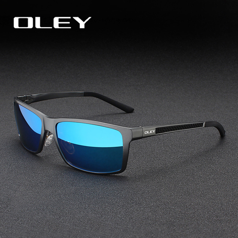 OLEY  Brand Men's Vintage Square Sunglasses Polarized UV400 Lens Eyewear Accessories Male Sun Glasses For Men/Women Y7160 ► Photo 1/6