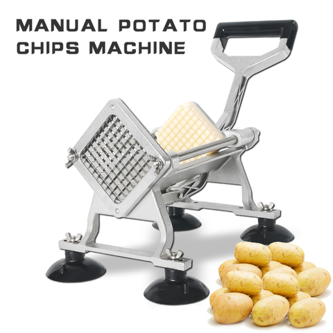 Potato Cutter Manual Vegetable Strips Hand Push Slicer  Fryer Chips Maker 3 Size Blade Kitchen Gadget Tool Machine ► Photo 1/6