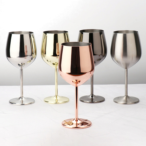 304 Stainless Steel Goblet Wine Glass Juice Drink Goblet Shatterproof Party Barware Large-Capacity Goblet Bar Accessories ► Photo 1/1