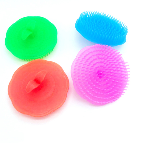 Round Pet Products Dog Cat Bath Brush Comb Cute Lovely Fur Grooming Massage Device Colorful Hair Brush ► Photo 1/6