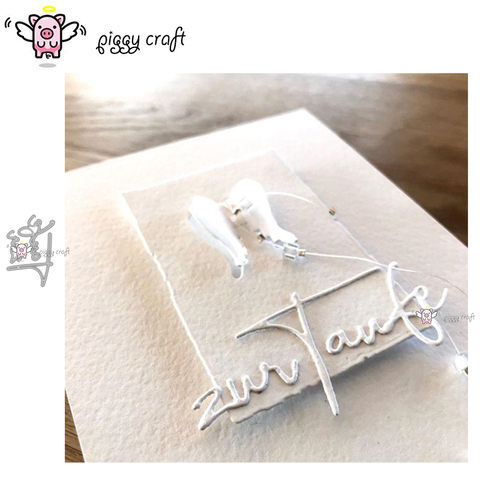 Piggy Craft metal cutting dies cut die mold For baptism letter Scrapbook paper craft knife mould blade punch stencils dies ► Photo 1/6