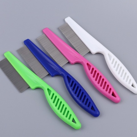 Cats And Dogs Pets Flea Combs Fine-Tooth Stainless Steel Needle Comb Deworming Eggs Catching Lice Grate Grooming Supplies ► Photo 1/6