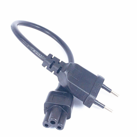 2pin Male Plug to IEC 320 C5 Micky Adapter Cable For Notebook Power Supply,EU Power Adaptor Cord ► Photo 1/6