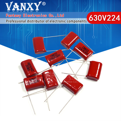 10PCS 630V224J 0.22UF Pitch 15mm 224 630V 220nf CBB Polypropylene film capacitor ► Photo 1/6