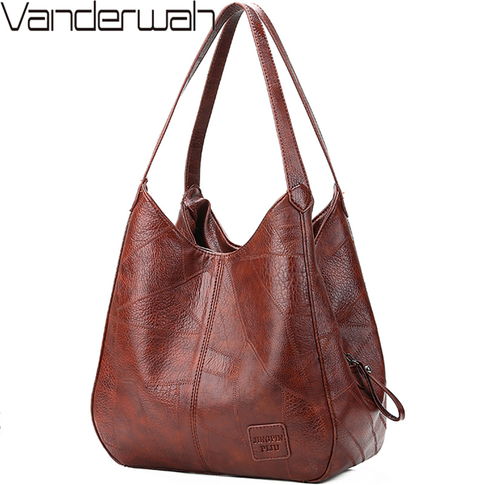 Fashion Messenger Tote Shoulder Bag Hobo Handbag Satchel Big Capacity Vintage Handbag Womens Leather Handbag 