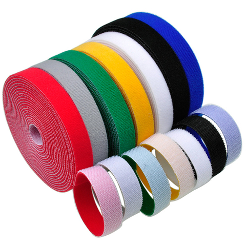 5M 10mm Nylon Self Adhesive Reusable Cable Tie Fastener Hook and Loop Strap Cord Ties PC TV Organizer ► Photo 1/6