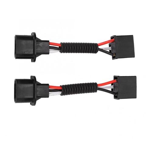 2pcs for H13 Male to H4 Female Adapter 75W Headlight Wire Conversion Cable Connector Fit for Jeep Wrangler ► Photo 1/6