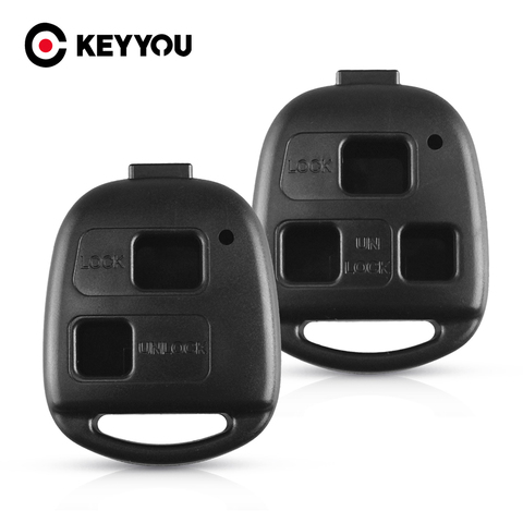 KEYYOU Remote Car Key Shell For Toyota Corolla Land Cruiser YARIS CAMRY RAV4 For Lexus RX300 ES300 2/3 Buttons Fob Key Case logo ► Photo 1/6