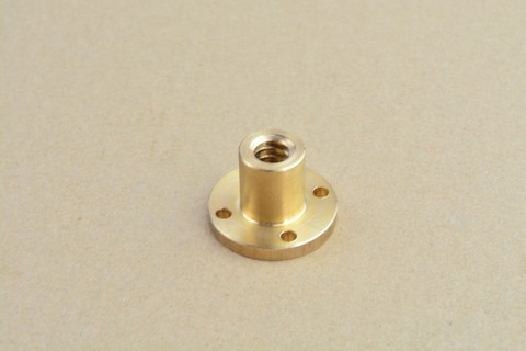 304 stainless steel screw T12 nut flange brass  pitch 2mm 3mm lead 4mm 8mm 10mm 14mm ► Photo 1/3