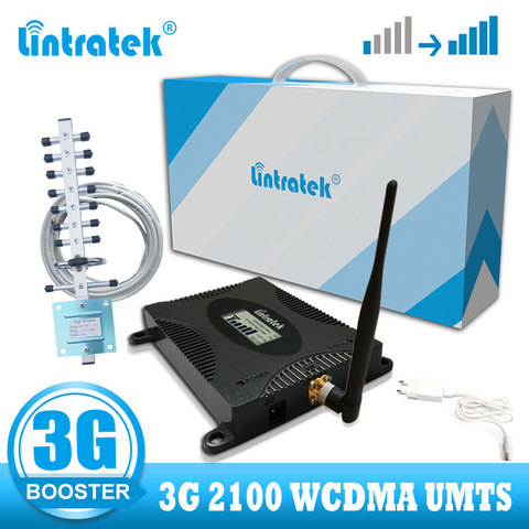 Lintratek Set Gain 70dB (LTE Band 1) 2100 UMTS Mobile Signal Booster 3G (HSPA) WCDMA 2100MHz 3g call Cellular Repeater Amplifier ► Photo 1/6