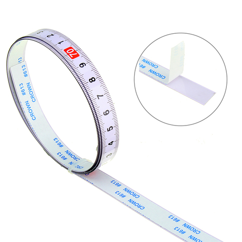 Self Adhesive Metric Ruler Miter Track Tape Measure Steel Miter Saw Scale For T-track Router Table Band Saw Woodworking Tool ► Photo 1/6
