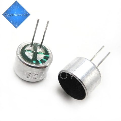 10pcs/lot 2 Pin 9*7mm 9.5mm Dia MIC Capsule electret condenser Pickup Microphone 2 Pin 9*7mm Polar Microphone ► Photo 1/1