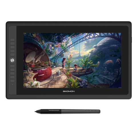 GAOMON PD156 PRO 15.6 Inch Full-Laminated 88% NTSC Graphic Tablet Display with 9 Express Keys and 8192 Passive Tilt-Support Pen ► Photo 1/6