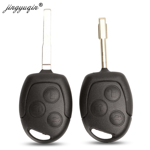 jingyuqin 3 Button Remote Car Key Shell For Ford Mondeo Focus 2 3 Festiva Fiesta Transit Key Remote Case With FO21 HU101 Blade ► Photo 1/5