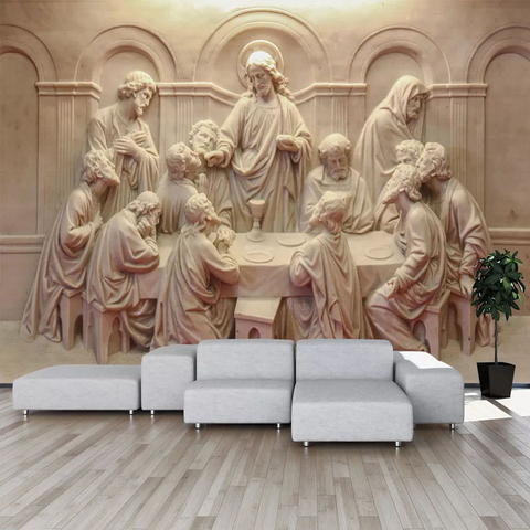 Custom 3D Photo Wallpaper 3D Stereoscopic Retro Sculpture Statue Art Wall Painting Living Room Restaurant Study Room Decor Mural ► Photo 1/6