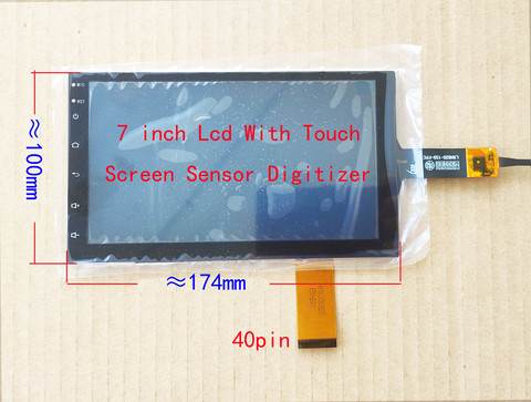 7 Inch Car Navigation Universal  LCD 40Pin 1024*600 165*100mm With Digitizer Touch Screen Glass  HSD070IFW1 LXH-820-150-FPC ► Photo 1/4