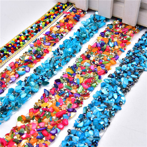 Hot-Fix Gravel Tape 2.5/3.5Cm Wide 1 Yard /Lot Rhinestone Chain Stone Cake Ribbon Trimming Wedding Decoration Sewing Accessories ► Photo 1/6