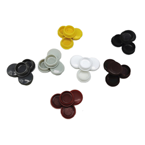 10Pcs Round Plastic Cover Furniture Panel hole plug drilling screw furniture hole plug anti-theft door hole ► Photo 1/1