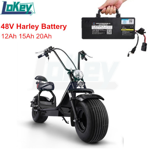 48V 12Ah 15Ah 20Ah lithium li ion battery for fat tire X6 X7 X8 electric scooter electric motorcycle +fast charger ► Photo 1/5