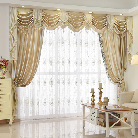 Luxury European Style Thick Curtains for Living Room High Shading Solid Color Italian Velvet Curtains for Bedroom Tulle window ► Photo 1/6