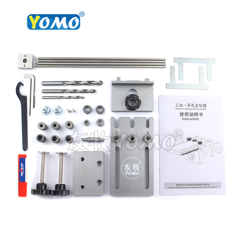 New extended 600mm Three in one punchling locator wood Dowel drilling Jig for Furniture Fast Connecting Woodworking Drill Guide ► Photo 1/6