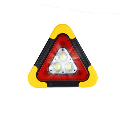 Car LED Reflective Triangle Lighting Tripod USB Charger Emergency Warning Sign Vehicle Stop Night Road Reflector Accessories ► Photo 1/6