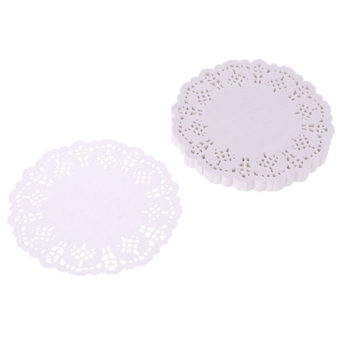100pcs Lace Coaster Placemat Cushion Mug Holder Tea Cup Pad Mat Wedding Party H7ED ► Photo 1/6