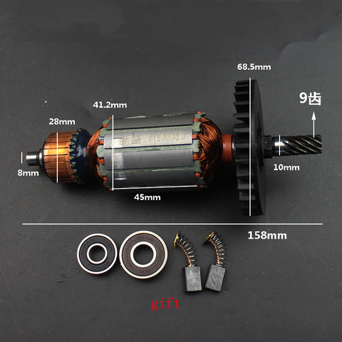 AC220-240V Armature Rotor Anchor Stator Replace for Makita 5704R DCA MIY-FF / FF02-185 Electric Circular Saw Motor Coil ► Photo 1/1