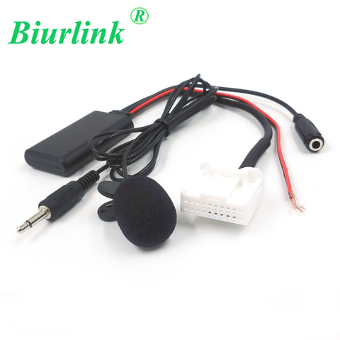 Biurlink 20Pin Car Radio AUX Input 3.5MM Audio Bluetooth Microphone Adapter Cable for Toyota Camry Corolla Tacoma 4Runner RAV4 ► Photo 1/6