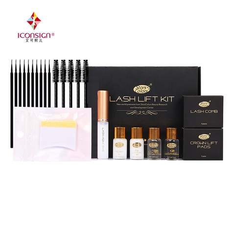 Drop shipping Fast Perm Mini Eyelash Kit Lashes lift Cilia Make Up Perming Lifting Growth Treatments Brushes Pads Beauty Tools ► Photo 1/6