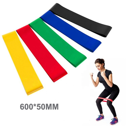 5 Colors Yoga Bandas Elasticas Fitness Hip Rubber Loops Latex Resistance Bands Ligas De Resistencia Gym Exercise Equipment Spain ► Photo 1/6
