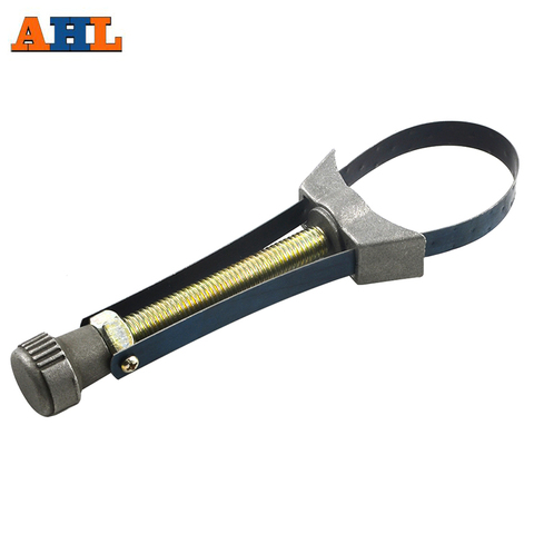 Car Auto Oil Filter Removal Tool Cap Spanner Strap Wrench 60mm To 120mm Diameter Adjustable for Honda Yamaha Suzuki Repair Tool ► Photo 1/6