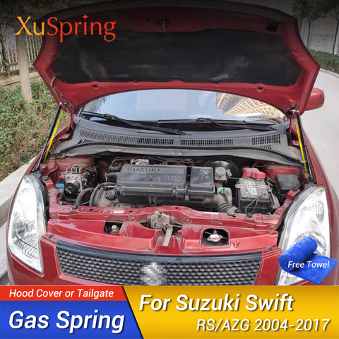 Car Bonnet Cover Lifting Support Spring Shock Strut Bars Hydraulic Rod No Drilling/Welding for Suzuki Swift 2005-2016 ► Photo 1/6