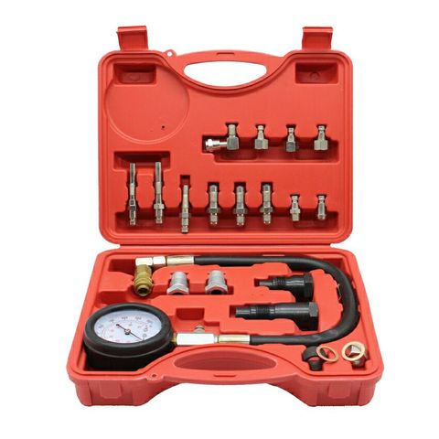 Diesel Engine Compression Cylinder Pressure Tester Gauge Kit 0-1000psi Tester Leakage Diagnostic  Automotive Tool Compressometer ► Photo 1/6