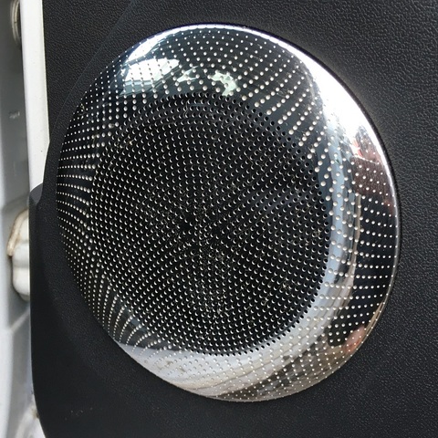 stainless steel door speaker stereo sound cover decorative trims for Renault Dacia Duster Daster chrome accessories ► Photo 1/3