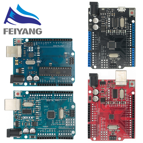 UNO R3 Development Board ATmega328P CH340 CH340G For Arduino UNO R3 With Straight Pin Header with Cable ► Photo 1/6