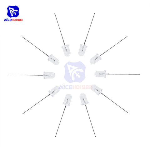 diymore 10PCS/Lot 5mm 850nm IR Infrared 2 Pin Diode LED Lamp for Night Version Camera ► Photo 1/6