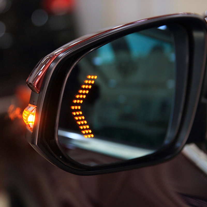 2PCS Amber Arrow Panel 14SMD LED Car Side Mirror Turn Signal Indicator Light