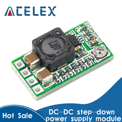 10PCS Mini DC-DC 12-24V To 5V 3A Step Down Power Supply Module Buck Converter Adjustable Efficiency 97.5% ► Photo 1/6