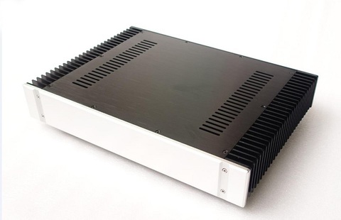 BRZHIFI BZ4307 double radiator aluminum case for class A power amplifier ► Photo 1/3