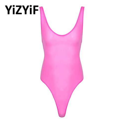 Men One-piece Swimsuit Sexy Sissy Lingerie Bodysuit Sleeveless High Cut Ultra-thin Bikini Thong Bodysuit Leotard Sexy Swimwear ► Photo 1/6