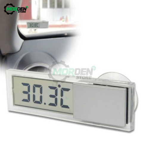 Mini LCD Digital Display Auto Car Thermometer With Suction Cup Temperature Meter Smart Digital Thermometer ► Photo 1/6